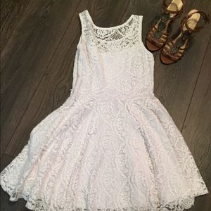 Delia’s white dress!